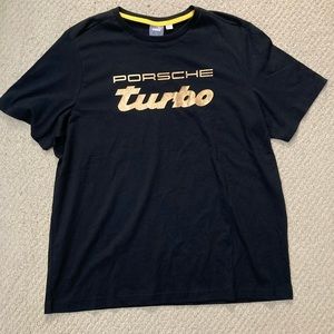Puma PL Porsche Turbo Graphic Tee TEE Mens T-Shirt Top Size XL Black 536729 01